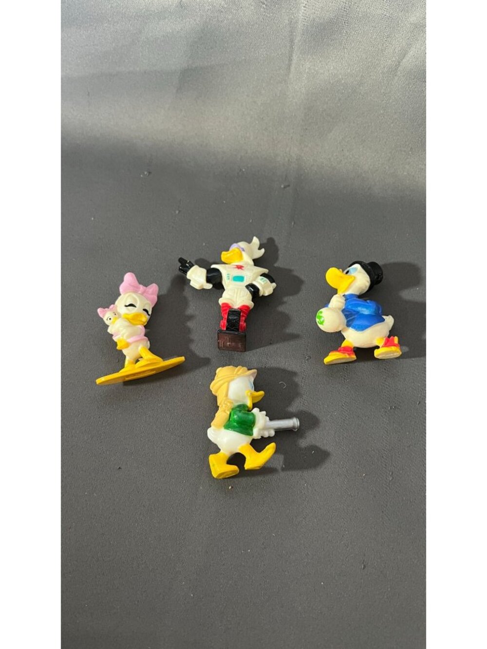 Vintage 1991Disney + Kelloggs Duck Tales Set Of 4 Characters Plastic Toys